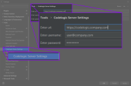 IntelliJ Plugins > CodeLogic Server Settings